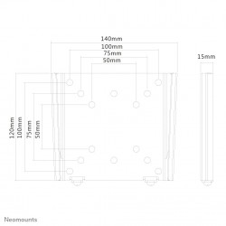 Neomounts support mural pour tv moniteur