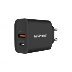 Fairphone ACCHAR-202-EU1 chargeur d'appareils mobiles Universel Noir Secteur Charge rapide Intérieure