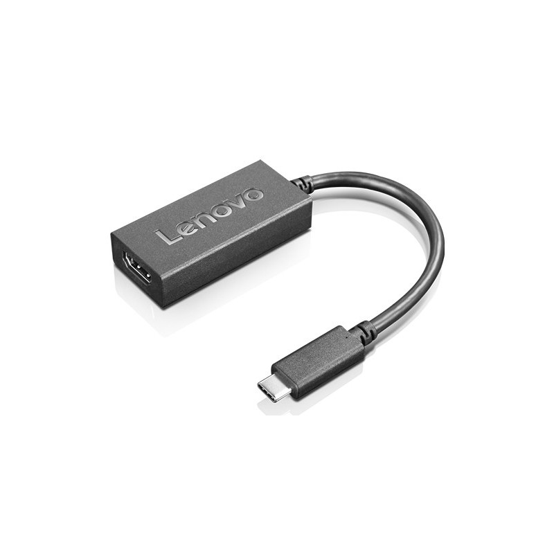 Lenovo USB-C to HDMI 2.0b adaptateur graphique USB Noir