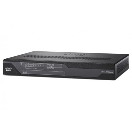 Cisco C897VAM-W-E-K9 routeur sans fil Gigabit Ethernet Bi-bande (2,4 GHz   5 GHz) Noir