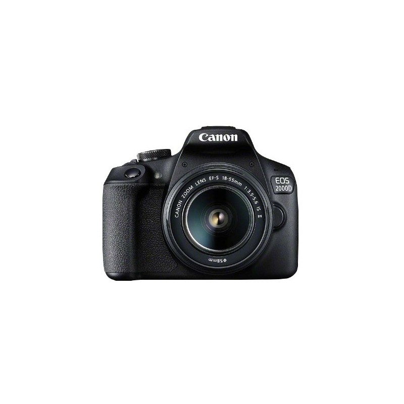 Canon EOS 2000D BK 18-55 IS II EU26 Kit d'appareil-photo SLR 24,1 MP CMOS 6000 x 4000 pixels Noir