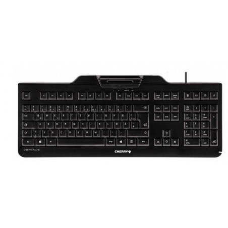 CHERRY KC 1000 SC clavier USB AZERTY Belge Noir