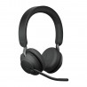 Jabra Evolve2 65, UC Stereo Casque Sans fil Arceau Bureau Centre d'appels USB Type-C Bluetooth Noir