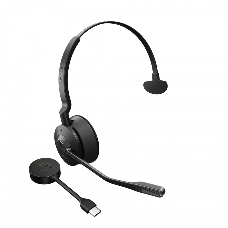 Jabra Engage 55 Casque Sans fil Arceau Bureau Centre d'appels Bluetooth Socle de chargement Noir