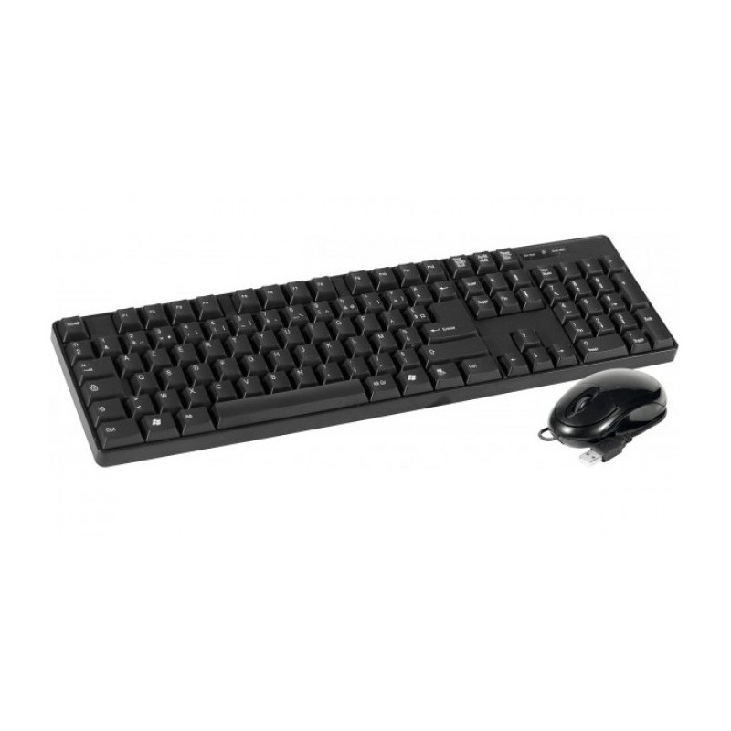 Dacomex 225110 clavier Souris incluse USB AZERTY Français Noir