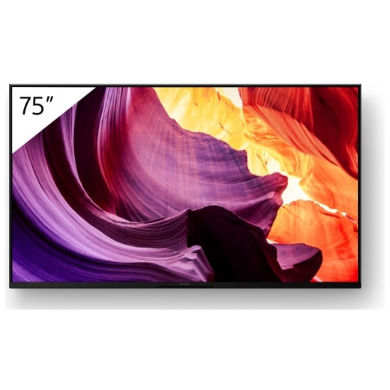 Sony FWD-75X81K affichage de messages 190,5 cm (75") LCD Wifi 450 cd m² 4K Ultra HD Noir Android 10