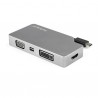 StarTech.com Adaptateur multiport USB-C - Gris sidéral - 4-en-1 USB-C vers VGA, DVI, HDMI, ou Mini DisplayPort