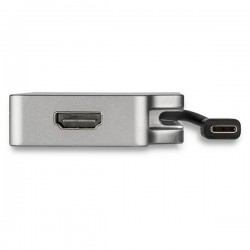 StarTech.com Adaptateur multiport USB-C - Gris sidéral - 4-en-1 USB-C vers VGA, DVI, HDMI, ou Mini DisplayPort