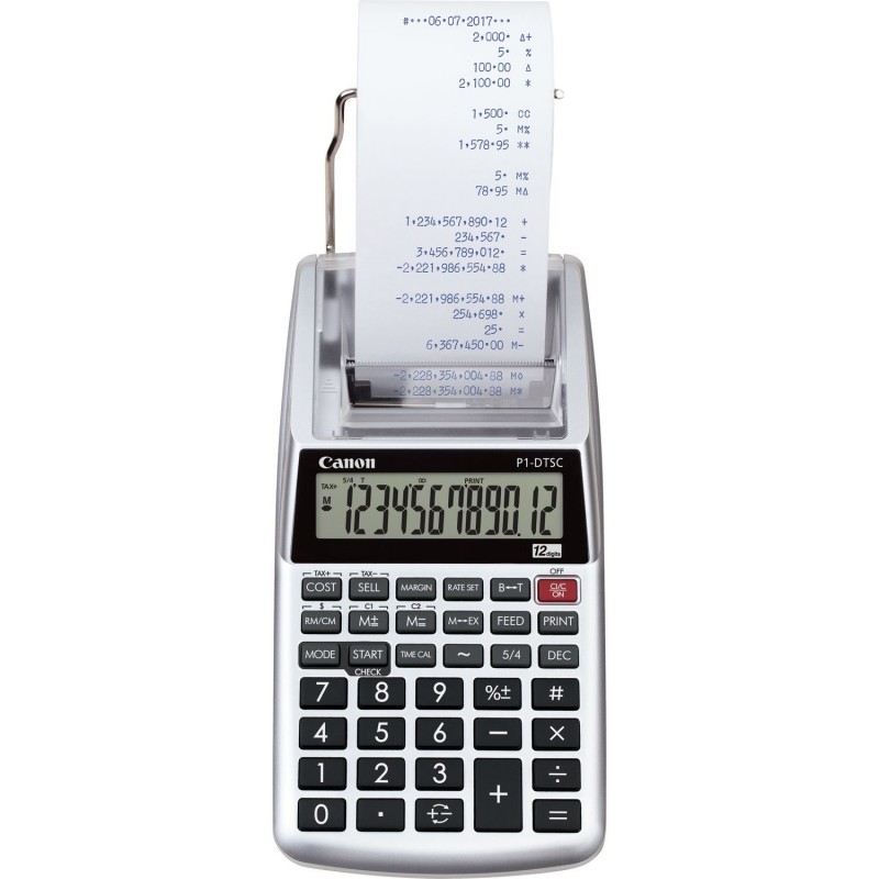 Canon P1-DTSC II EMEA HWB calculatrice Bureau Calculatrice imprimante Gris