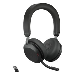 Jabra Evolve2 75 Casque Avec fil &sans fil Arceau Bureau Centre d'appels Bluetooth Socle de chargement Noir