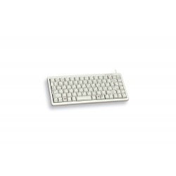 CHERRY G84-4100 COMPACT KEYBOARD Clavier filaire miniature, USB PS2, gris clair, AZERTY - FR