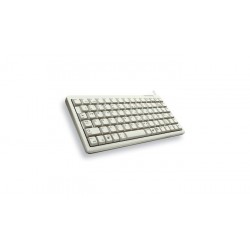 CHERRY G84-4100 COMPACT KEYBOARD Clavier filaire miniature, USB PS2, gris clair, AZERTY - FR