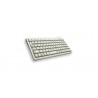 CHERRY G84-4100 COMPACT KEYBOARD Clavier filaire miniature, USB PS2, gris clair, AZERTY - FR