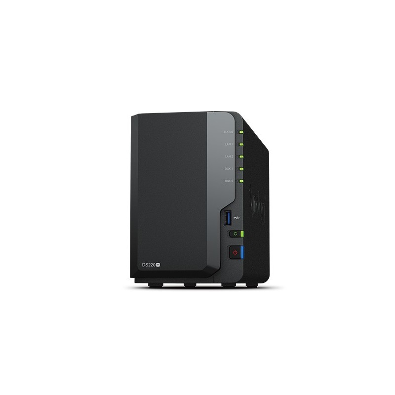 Synology DiskStation DS220+ serveur de stockage NAS Compact Ethernet LAN Noir J4025