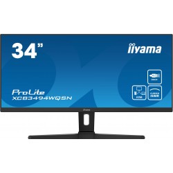 iiyama ProLite XCB3494WQSN-B1 écran plat de PC 86,4 cm (34") 3440 x 1440 pixels UltraWide Quad HD Noir