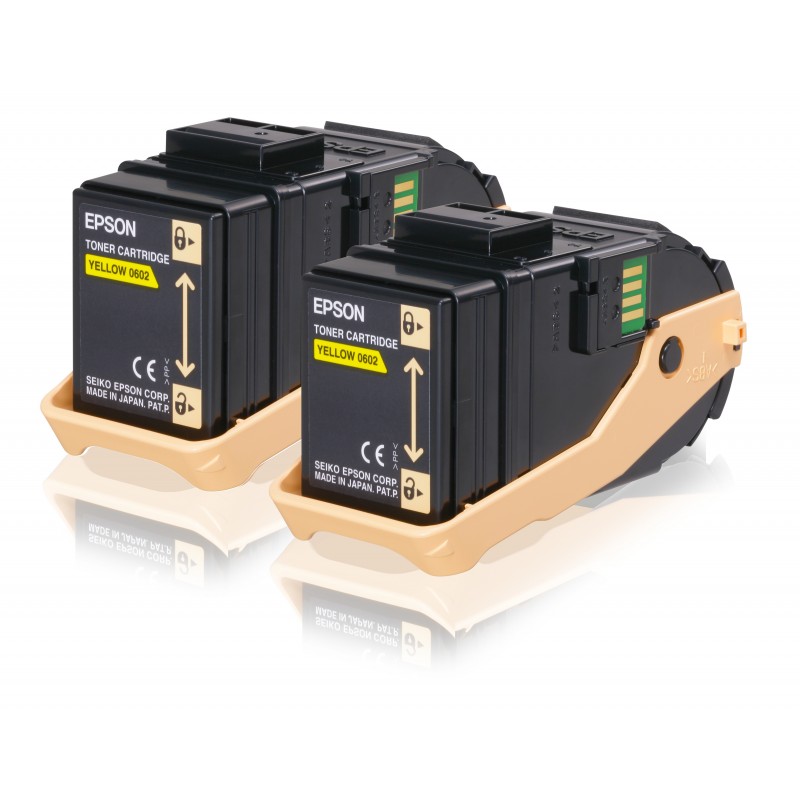 Epson Pack 2 Toners Jaune (2 x 7 500 p)