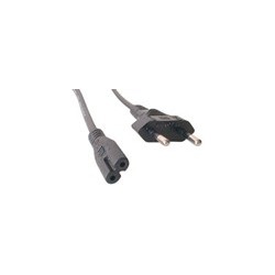 MCL Power Cord Portable Black 2.0m Noir 2 m