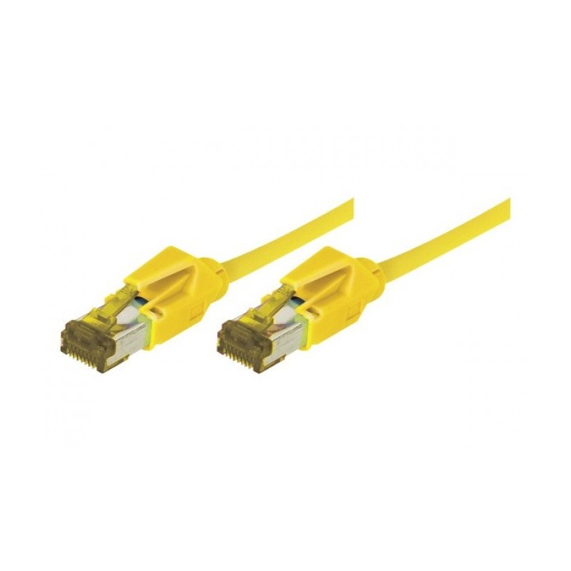 EXC Patch RJ45 S FTP CAT 7 LSOH Snagless Yellow câble de réseau 2 m Cat7 S FTP (S-STP)