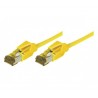 EXC Patch RJ45 S FTP CAT 7 LSOH Snagless Yellow câble de réseau 2 m Cat7 S FTP (S-STP)