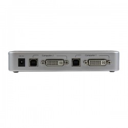 StarTech.com Ensemble de commutateur KVM DVI 2 ports USB avec câbles USB 2.0 audio et concentrateur