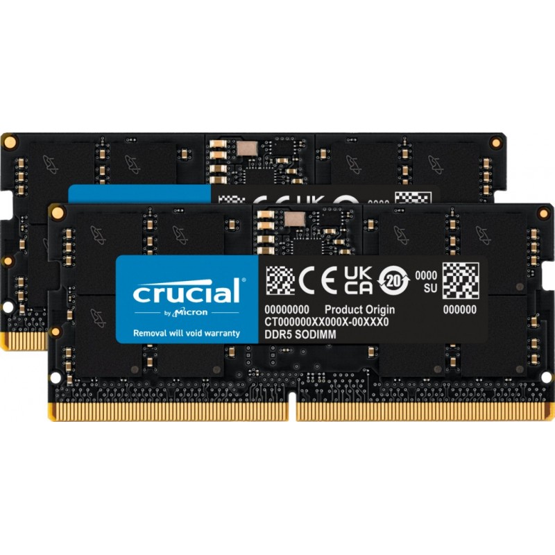 Crucial CT2K16G56C46S5 module de mémoire 32 Go 2 x 16 Go DDR5 5600 MHz ECC