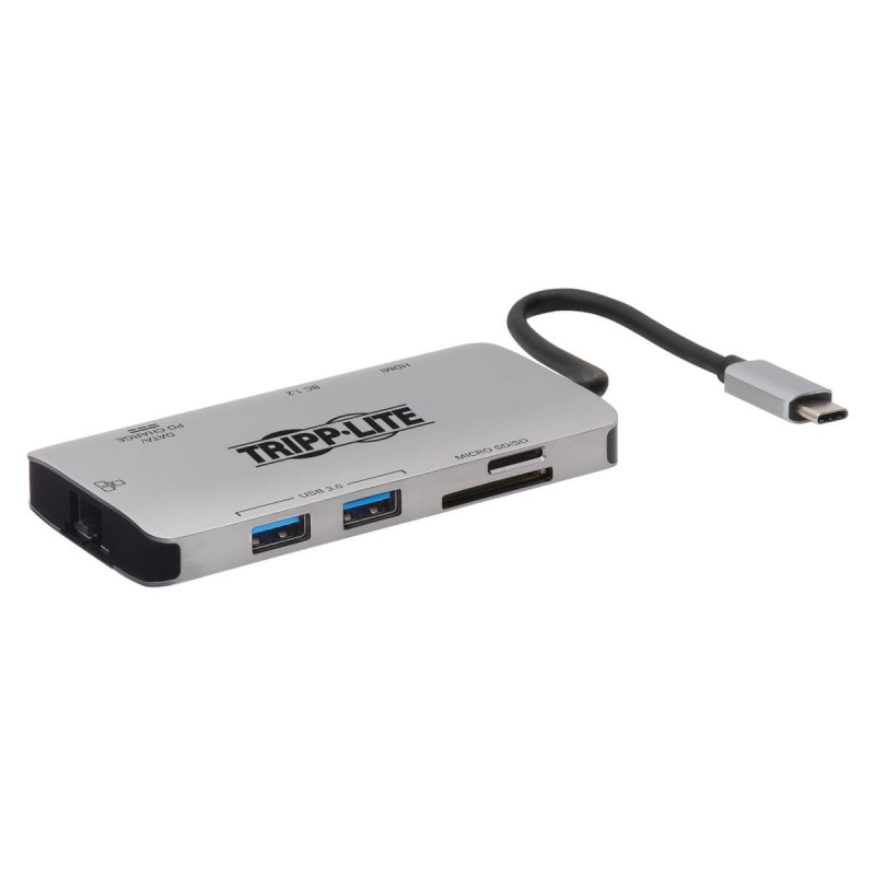 Tripp Lite U442-DOCK5-GY station d'accueil Avec fil USB 3.2 Gen 1 (3.1 Gen 1) Type-C Gris