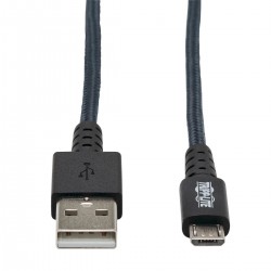 Tripp Lite U050-006-GY-MAX câble USB 1,8 m USB 2.0 USB A Micro-USB B Gris