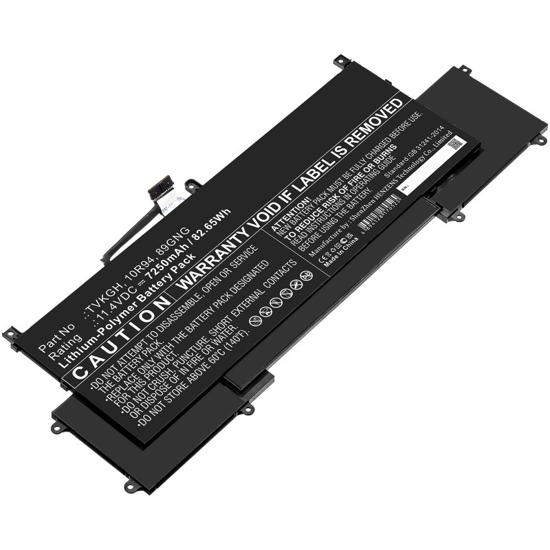 DLH Batterie Li-Pol 11.4V 7250mAh 83Wh - 10R94   89GNG   089GNG   TVKGH