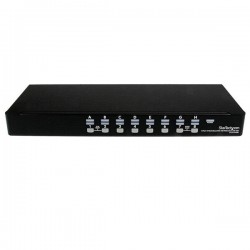 StarTech.com Switch KVM USB VGA à 16 ports avec OSD - Commutateur écran clavier souris à montage en rack 1U