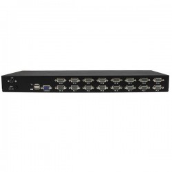 StarTech.com Switch KVM USB VGA à 16 ports avec OSD - Commutateur écran clavier souris à montage en rack 1U