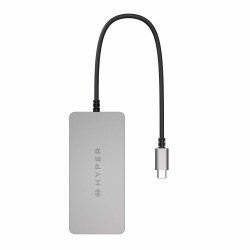 HYPER HDMB2 hub & concentrateur USB 3.2 Gen 1 (3.1 Gen 1) Type-C 5000 Mbit s Acier inoxydable