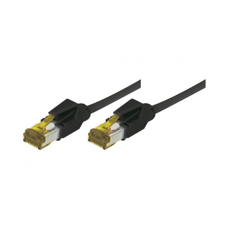 EXC Patch RJ45 S FTP CAT 7 LSOH Snagless Black 3 câble de réseau 3 m Cat7 S FTP (S-STP)