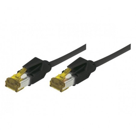 EXC Patch RJ45 S FTP CAT 7 LSOH Snagless Black 3 câble de réseau 3 m Cat7 S FTP (S-STP)