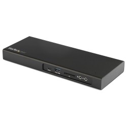 StarTech.com Dock Thunderbolt 3 à double affichage 4K 60 Hz avec slot pour lecteur de carte M.2 PCIe