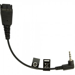 Jabra 8800-00-46 câble audio 0,15 m QD 2.5mm jack Noir