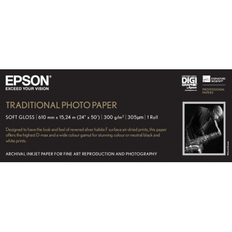 Epson Pap Photo Traditionnel 300g 24" x 15m