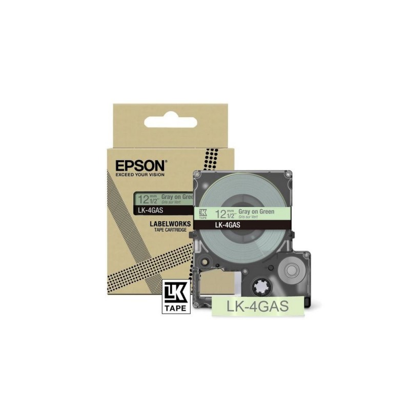 Epson LK-4GAS Gris, Vert clair