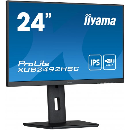 iiyama ProLite XUB2492HSC-B5 LED display 61 cm (24") 1920 x 1080 pixels Full HD Noir