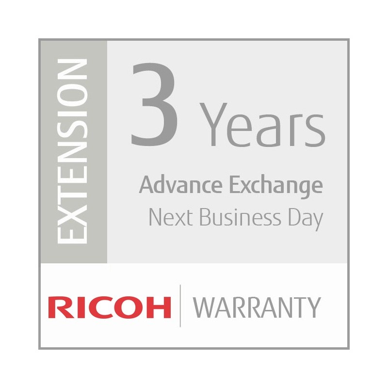 Ricoh Extension de Garantie de 3 ans (Réseau)