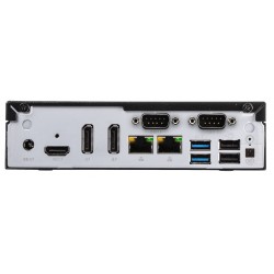 Shuttle Slim PC DH610, S1700, 1x HDMI, 2x DP, 1x 2.5", 2x M.2, 2x LAN (Intel 1G + 2.5G), 2x COM, fonctionnement permanent 24 7,