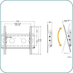 Aavara EE5040 support d'écran plat pour bureau 132,1 cm (52") Noir