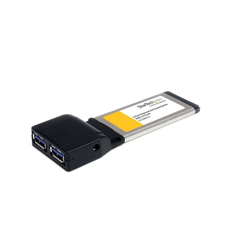 StarTech.com Carte Adaptateur ExpressCard vers 2 Ports USB 3.0 avec Support UASP