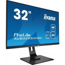 iiyama ProLite XUB3293UHSN-B1 écran plat de PC 80 cm (31.5") 3840 x 2160 pixels 4K Ultra HD LED Gris