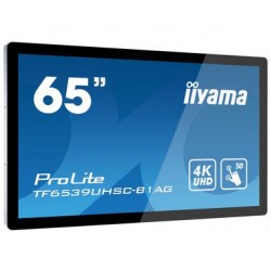 iiyama TF6539UHSC-B1AG affichage de messages Écran plat interactif 165,1 cm (65") LCD 500 cd m² 4K Ultra HD Noir Écran tactile