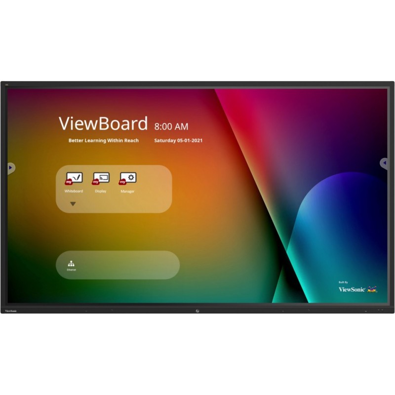 Viewsonic IFP9850-4 affichage de messages Écran plat interactif 2,49 m (98") LCD Wifi 350 cd m² 4K Ultra HD Noir Écran tactile