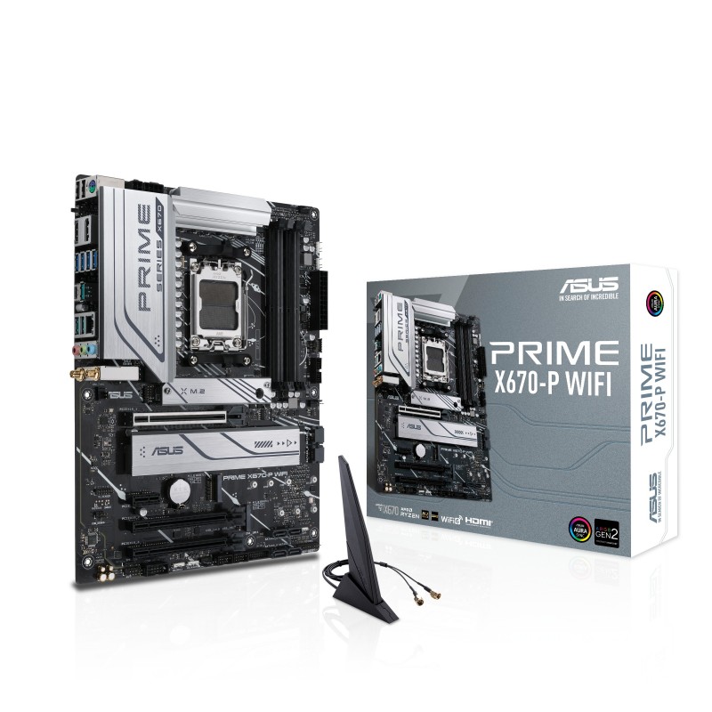 ASUS PRIME X670-P WIFI AMD X670 Emplacement AM5 ATX