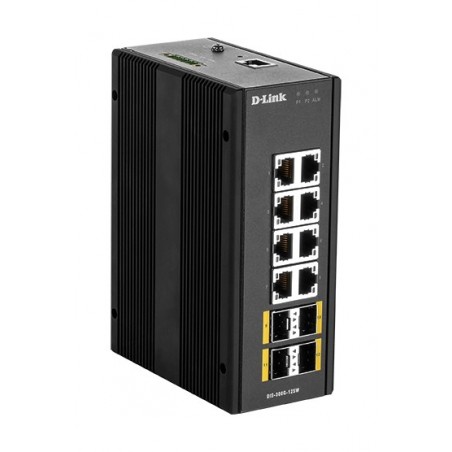 D-Link DIS‑300G‑12SW Géré L2 Gigabit Ethernet (10 100 1000) Noir