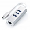 Satechi ST-TC2N1USB31AS station d'accueil USB 3.2 Gen 1 (3.1 Gen 1) Type-C Argent