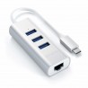 Satechi ST-TC2N1USB31AS station d'accueil USB 3.2 Gen 1 (3.1 Gen 1) Type-C Argent