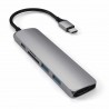 Satechi ST-SCMA2M station d'accueil USB 3.2 Gen 1 (3.1 Gen 1) Type-C Argent